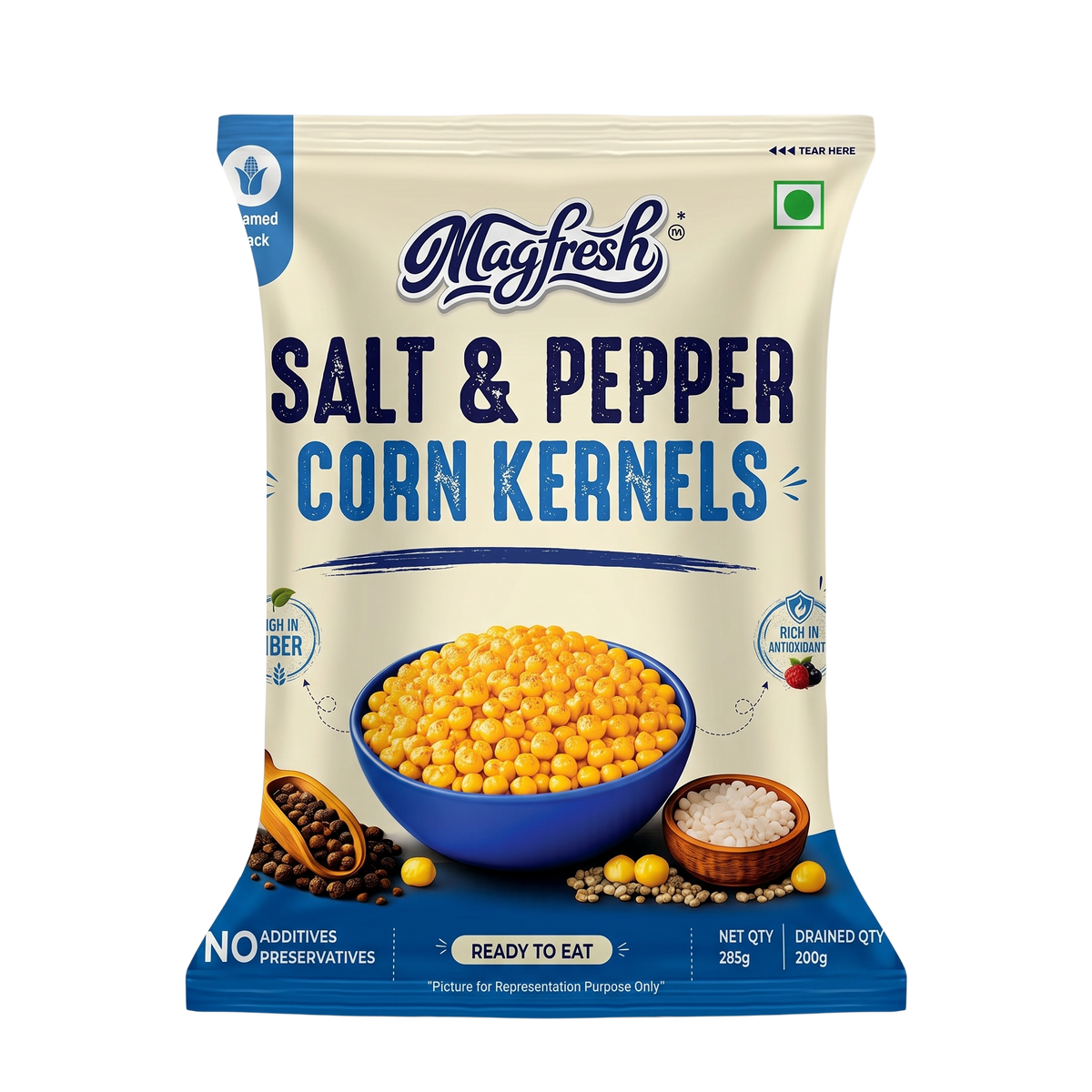 Salt & Pepper Corn Kernels . 🧂